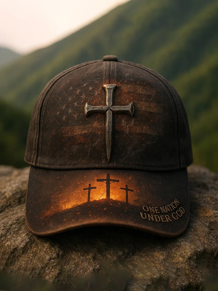 Унисекс шапка с печат на кръст