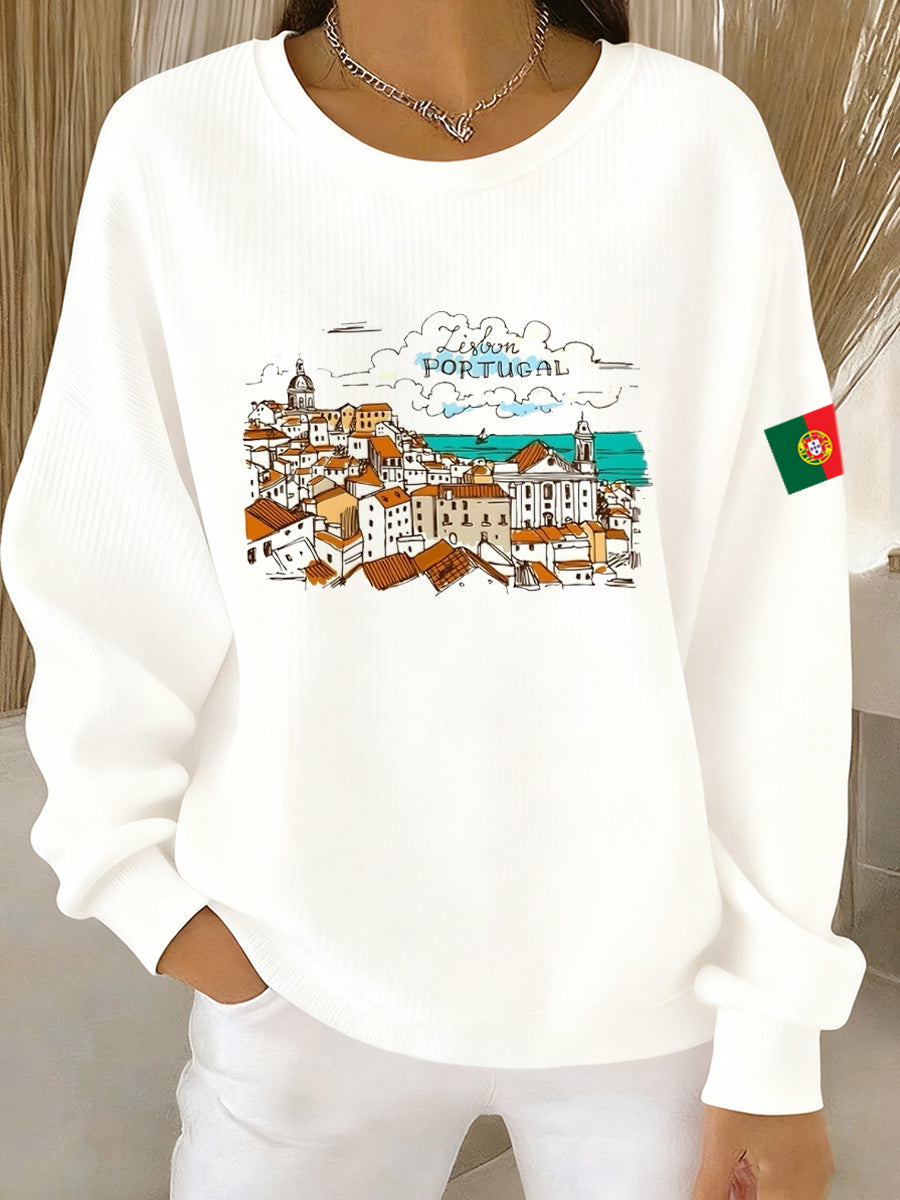 Женска casual блуза с арт принт