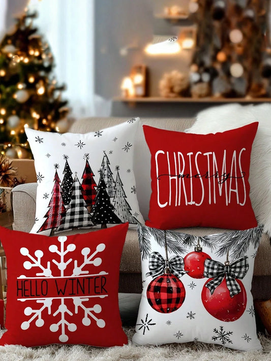 Винтидж Новороденче Арт Принт Калъфки 4 Части Възглавница Вмъквания Не Включени