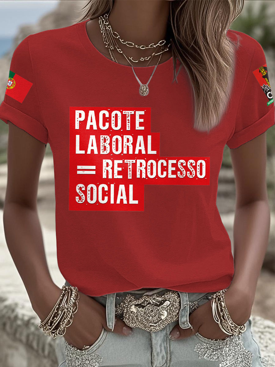 Женска тениска с принт "Португалия" Resist