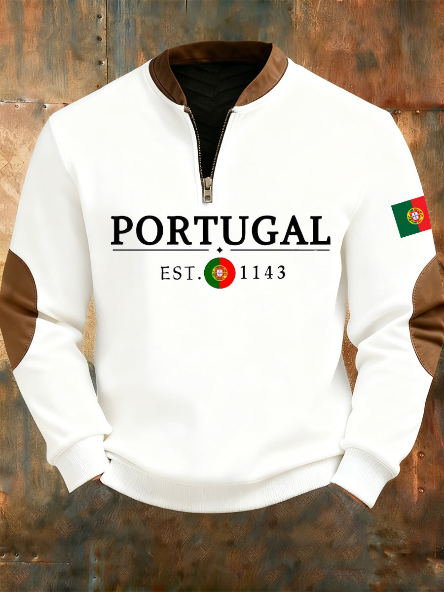 Мъжки пуловер с принт