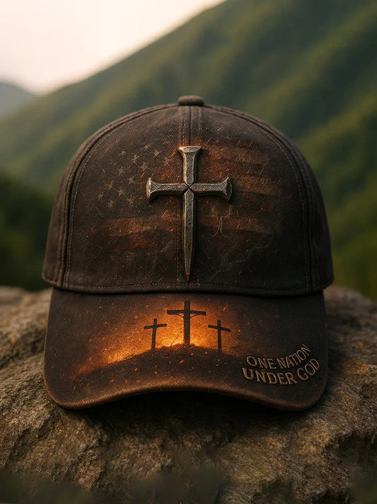 Унисекс шапка с печат на кръст