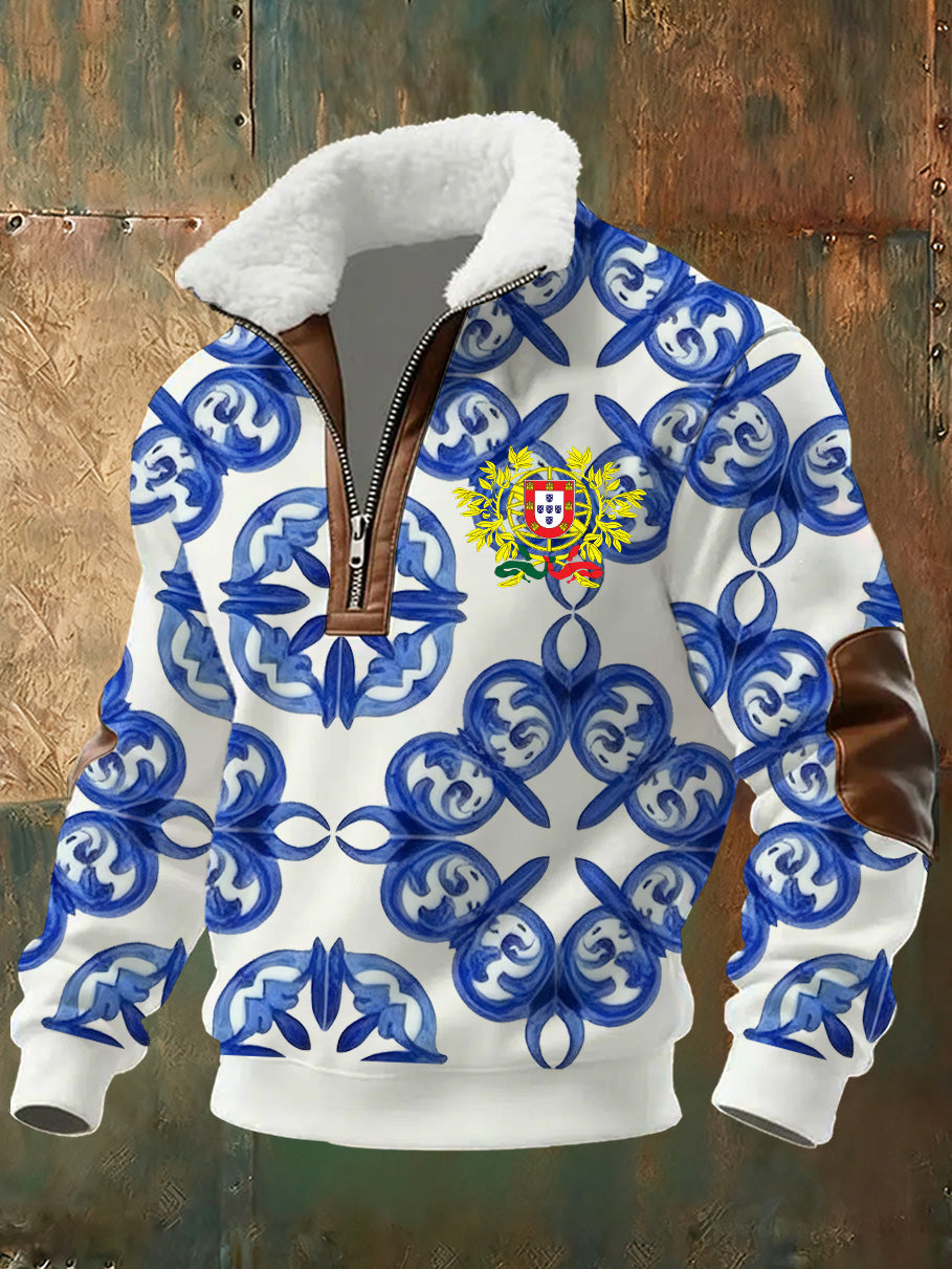 Мъжки суитшърт с португалски принт