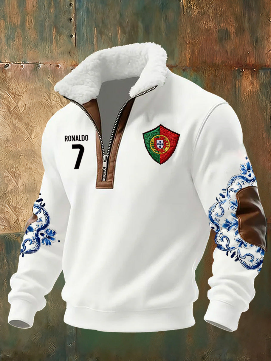 Мъжки суитшърт с португалски принт