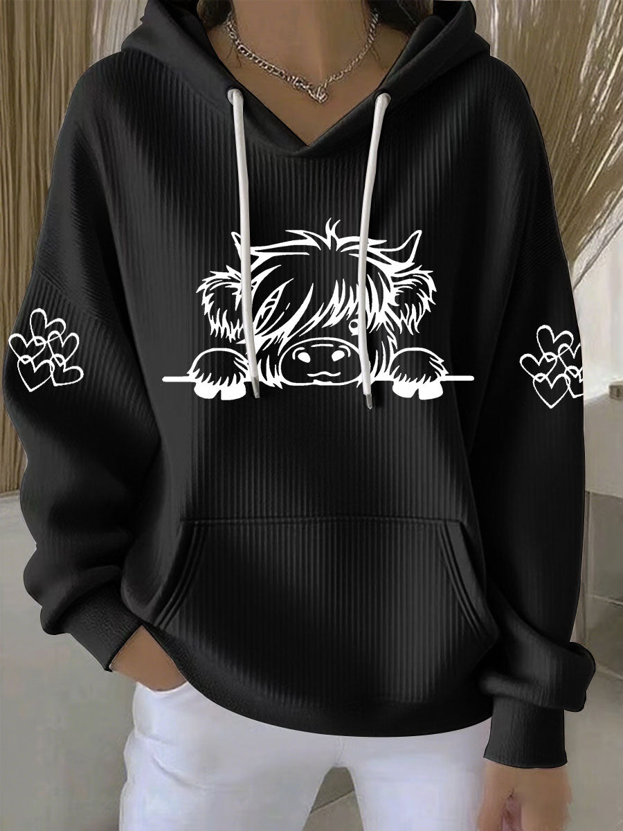 Худито с принт на високи планини за жени