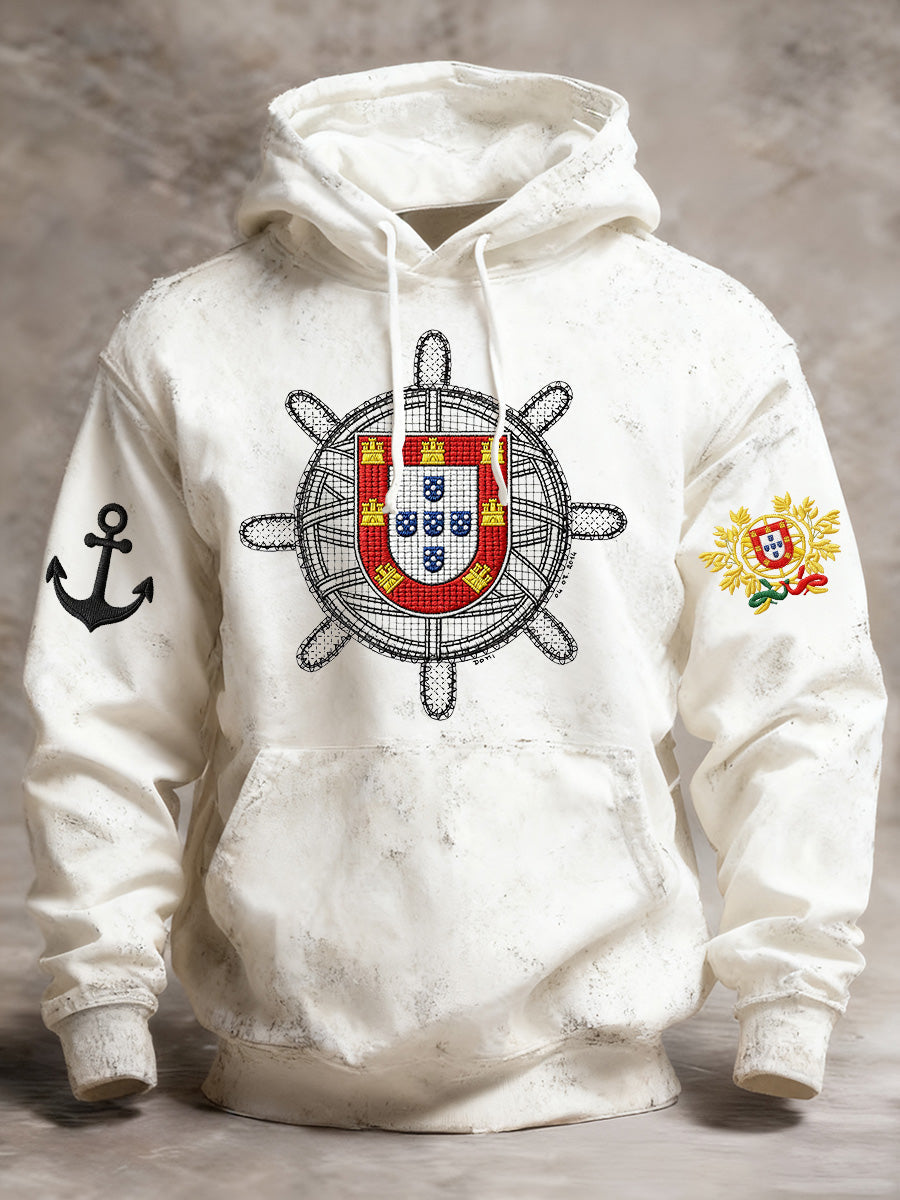 Мъжки худи с печат на португалското знаме