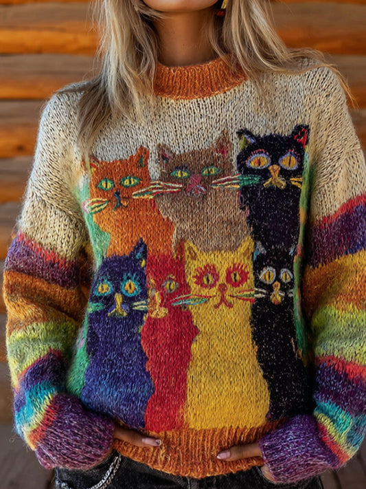 Арте Ретро Животно дамски Casual Комфорт Топ От Мрежа