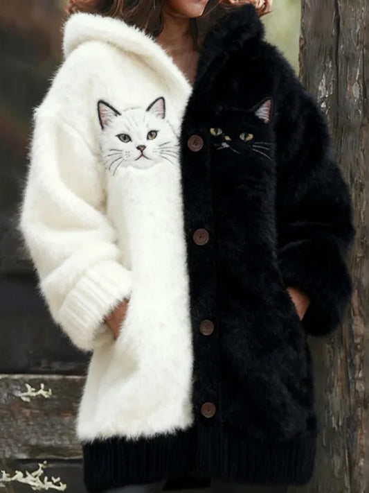 Арте Анимал ретро дамски кардиган от комфортно фланелено платно